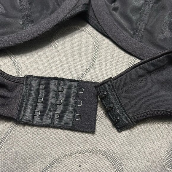 Bali womens blackwiredno padding lace floral print size 36D - Picture 7 of 7